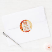 グールなレトロ 50周年結婚記念品 ラウンドシール (封筒)