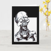 グールにやにや笑う カード (黄色い花)