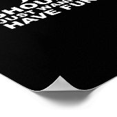 グールはおもしろいハロウィンおもしろい感じの ポスター (角)