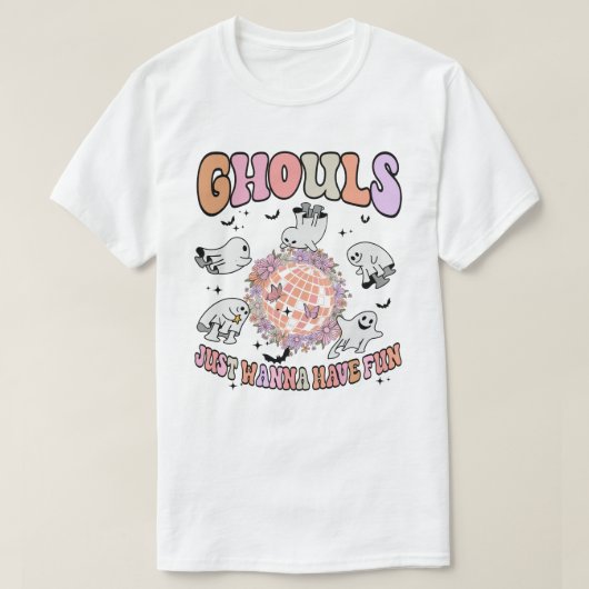 グールはただおもしろいを食べたいと思う Tシャツ (デザイン正面)