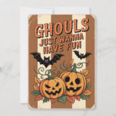 "グールはただ楽しみたい" ハロウィン シーズンカード (正面)