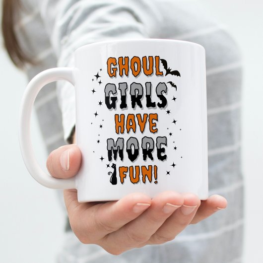 グールガールズハローウィンのおもしろいモダンを増やす コーヒーマグカップ