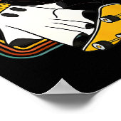 グールキッズクラブスケーターハロウィンクール幽霊スケートブ ポスター (角)