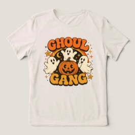グールギャング レトロハロウィンガイコツとパンプキン トライブレンドTシャツ