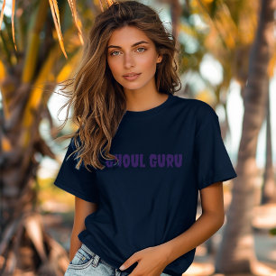 グールグルパープルタイポグラフィ Tシャツ