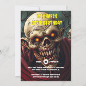 グールグールハロウィーンのモンスター大人パーティー 招待状 (正面)