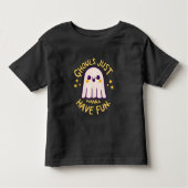 グールズちょうどおもしろいを持ちたいと思う、かわいい幽霊ハロウィーン トドラーTシャツ (正面)