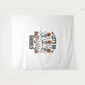 グールズに行こうおもしろい不気味。 タペストリー (正面(横))