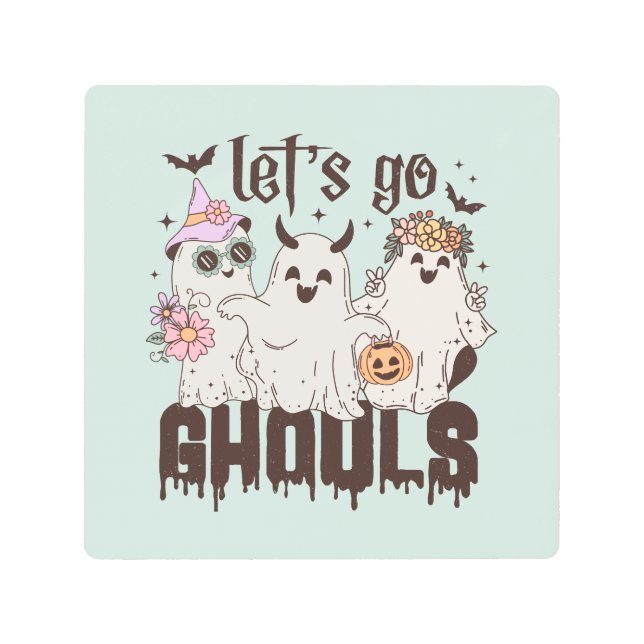 「グールズに行こう」 メタルプリント (正面)