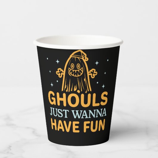 グールズはおもしろいだ！ハロウィン 紙コップ (正面)