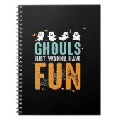 グールズはおもしろいのハロウィーンの衣装を持ちたい ノートブック (正面)