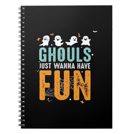 グールズはおもしろいのハロウィーンの衣装を持ちたい ノートブック (正面)