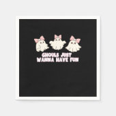 グールズはおもしろいを過大化したい スタンダードカクテルナプキン (正面)