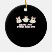 グールズはおもしろいを過大化したい セラミックオーナメント (正面)