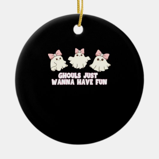 グールズはおもしろいを過大化したい セラミックオーナメント (正面)