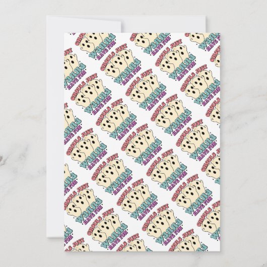 グールズはおもしろいハロウィーンの衣装パーティーを持ちたい 招待状 (裏面)