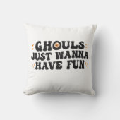 グールズはただおもしろいおもしろい不気味ハロウィン クッション (正面)
