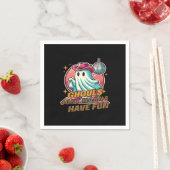 グールズはハローのおもしろいディスコデザインを持ちたい スタンダードカクテルナプキン (インサイチュ)