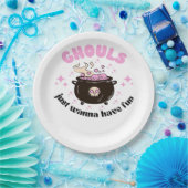 グールズは可愛いハロウィーンをおもしろいしたい ペーパープレート (パーティー)