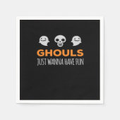 グールズは秋の美学をおもしろいしたい スタンダードカクテルナプキン (正面)