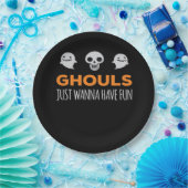 グールズは秋の美学をおもしろいしたい ペーパープレート (パーティー)