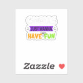 グールズジャストおもしろいおもしろい秋 シール (シート)