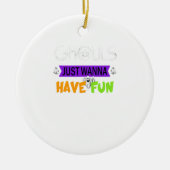 グールズジャストおもしろいおもしろい秋 セラミックオーナメント (正面)