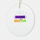 グールズジャストおもしろいおもしろい秋 セラミックオーナメント (左)