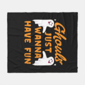 グールズジャストおもしろいおもしろい秋 フリースブランケット (正面(横))