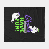 グールズジャストおもしろいおもしろい秋 フリースブランケット (正面(横))