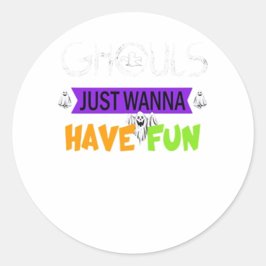 グールズジャストおもしろいおもしろい秋 ラウンドシール (正面)