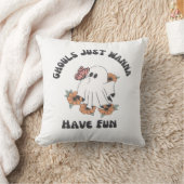 グールズジャストイーグおもしろい怖いデザイン クッション (ブランケット)