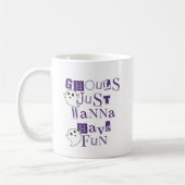 グールズジャストウィーパープルおもしろいハロウィーン幽霊 コーヒーマグカップ (左)