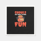 グールズジャストウィーンおもしろいおもしろいスタイル スタンダードカクテルナプキン (正面)