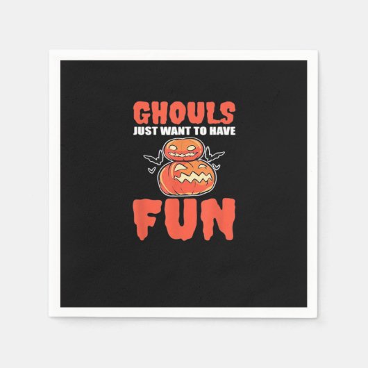 グールズジャストウィーンおもしろいおもしろいスタイル スタンダードカクテルナプキン (正面)