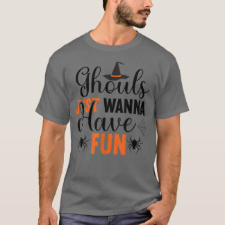 グールズジャストウィーンおもしろいおもしろいレトロハロウィーンC Tシャツ