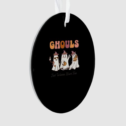 グールズジャストウィーンおもしろいおもしろい引用文 オーナメント (正面)