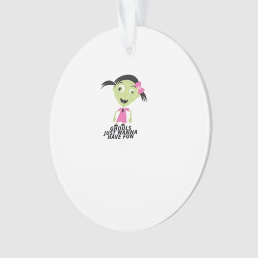 グールズジャストウィーンおもしろいおもしろい引用文 オーナメント (正面)