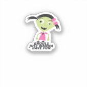 グールズジャストウィーンおもしろいおもしろい引用文 シール (正面)