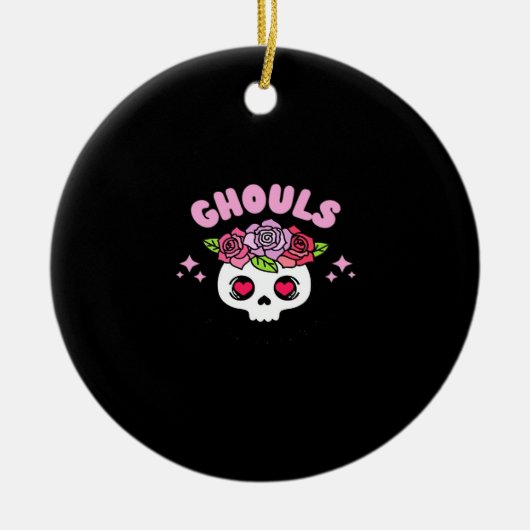 グールズジャストウィーンおもしろいおもしろい引用文 セラミックオーナメント (正面)