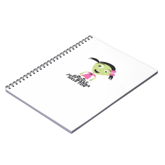 グールズジャストウィーンおもしろいおもしろい引用文 ノートブック (左側)