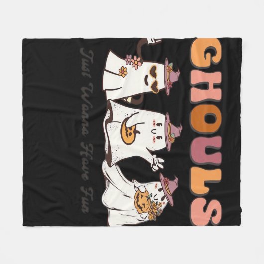 グールズジャストウィーンおもしろいおもしろい引用文 フリースブランケット (正面(横))