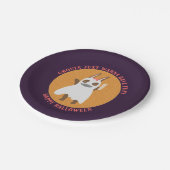 グールズジャストウィーンおもしろいかわいいバニー幽霊 ペーパープレート (アングル)