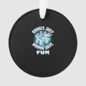 グールズジャストウィーンおもしろいスロスハロウィーン オーナメント (正面)