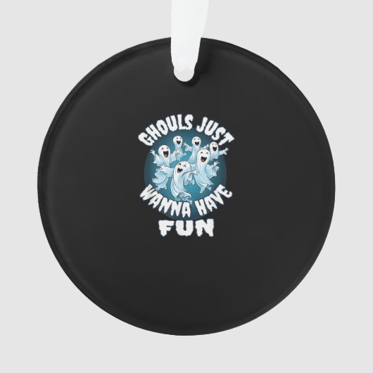 グールズジャストウィーンおもしろいスロスハロウィーン オーナメント (正面)