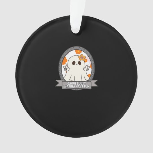 グールズジャストウィーンおもしろいスロスハロウィーン オーナメント (正面)