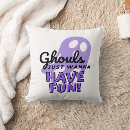 グールズジャストウィーンおもしろいスロスハロウィーン クッション (ブランケット)