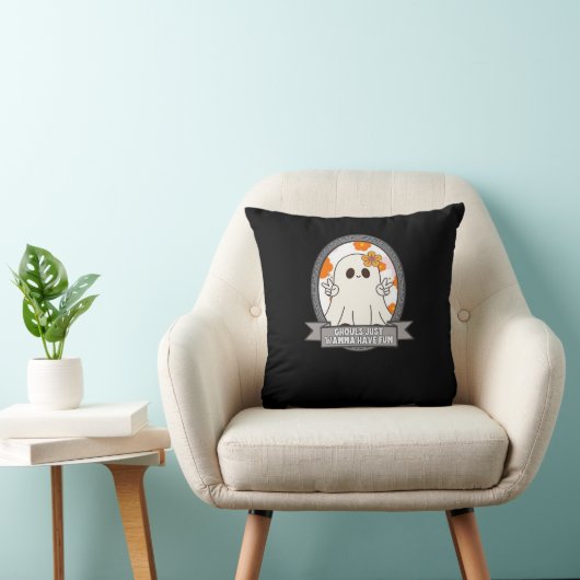 グールズジャストウィーンおもしろいスロスハロウィーン クッション (椅子)