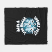 グールズジャストウィーンおもしろいスロスハロウィーン フリースブランケット (正面(横))