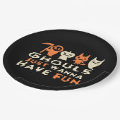 グールズジャストウィーンおもしろいスロスハロウィーン ペーパープレート (アングル)